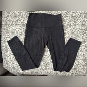 Lululemon Align 25” Leggings Black Patterned Size 6